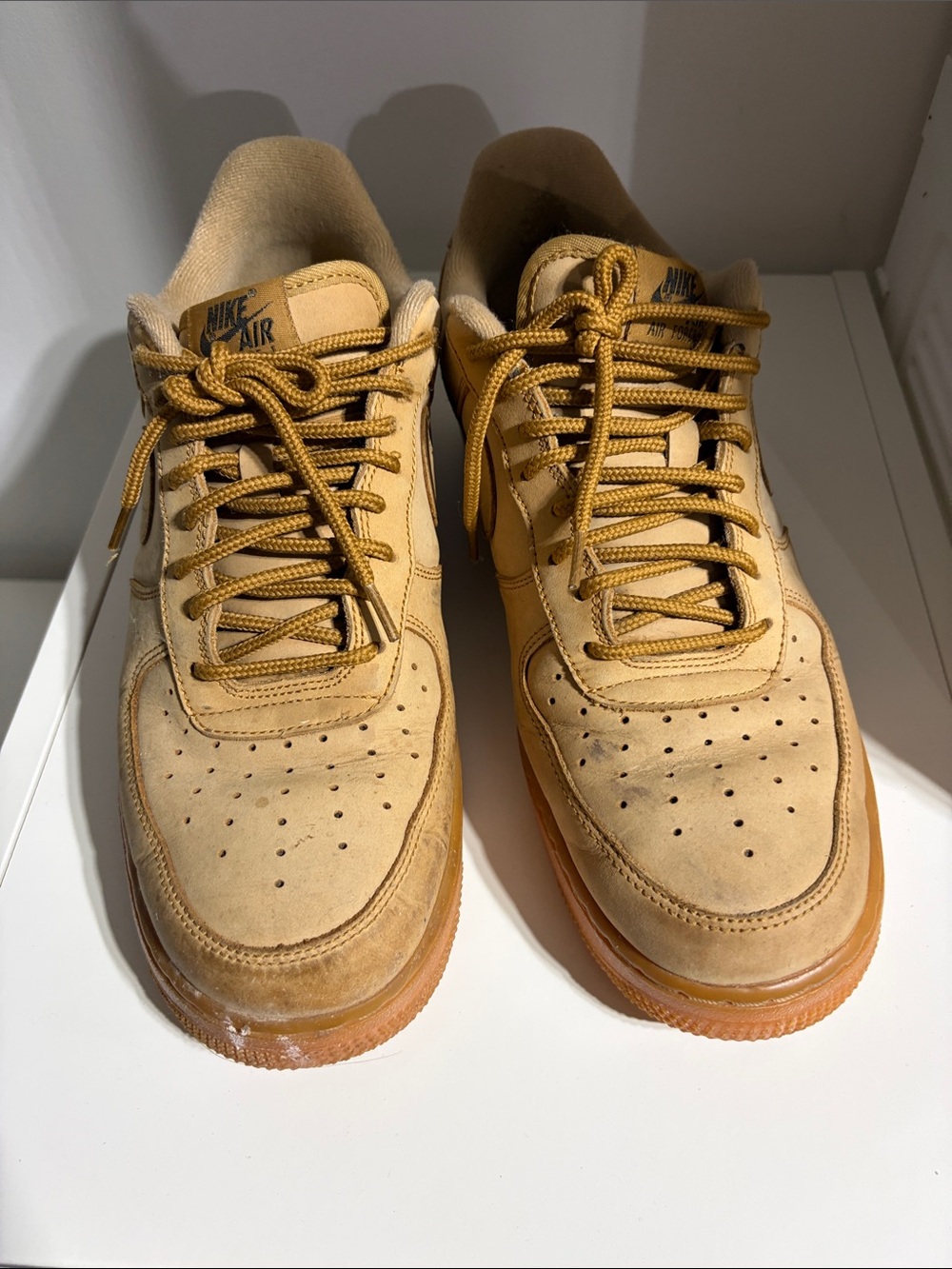 Nike Men’s Low-Top Suede Sneakers in Wheat/Tan